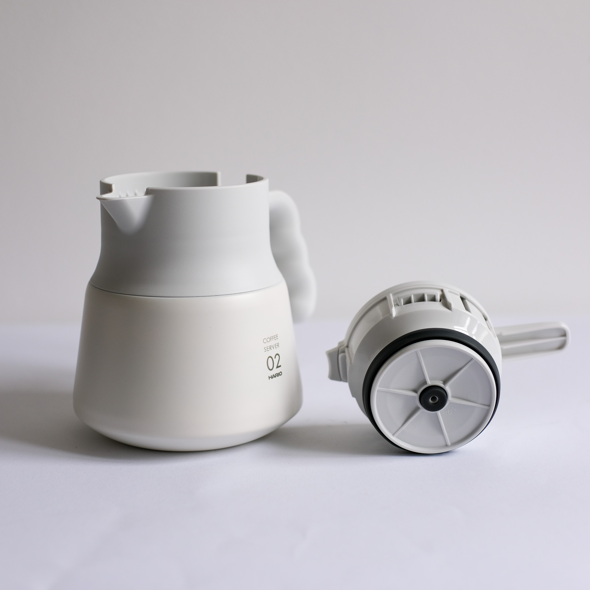Hario V60 Insulated Stainless Steel Server Plus 600ml Weiß